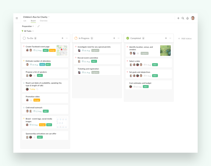 Kanban board project management software