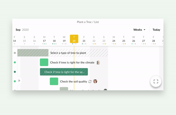 Mobile with Gantt Chart