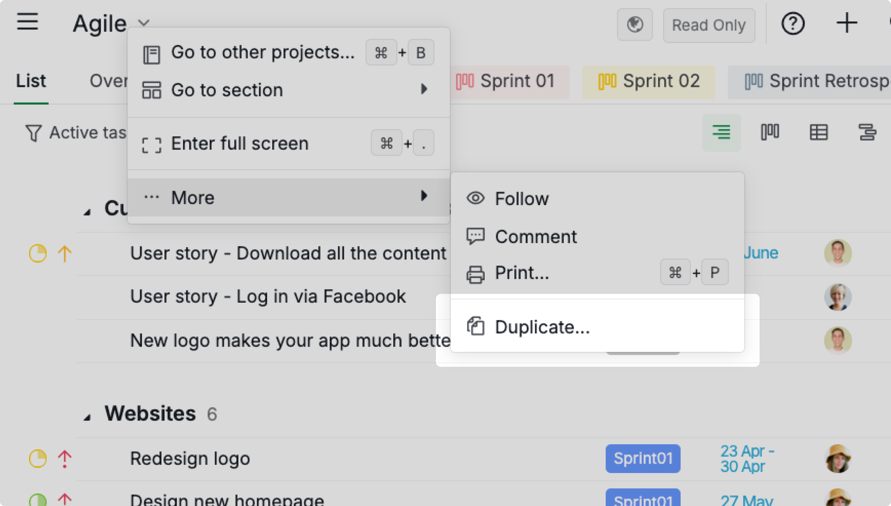 Task management templates