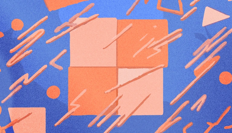 The Eisenhower Matrix illustrated as a four-square grid surrounded by scribbles, for a day that feels all urgent