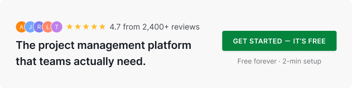 Top-rated project management platform to plan and run projects in one place