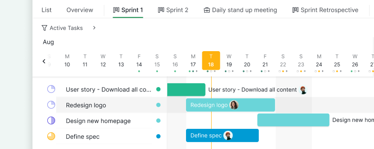 sprint timeline