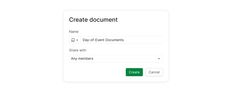 create new documents