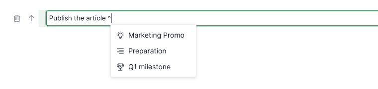 inline add task to a sublist