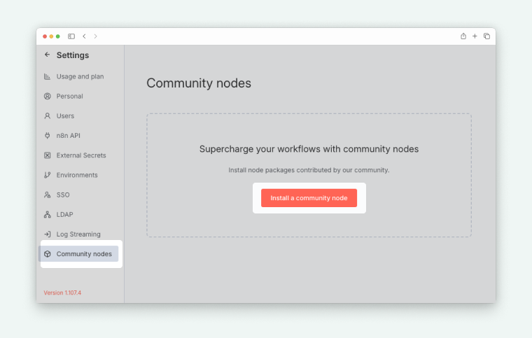 community nodes in n8n