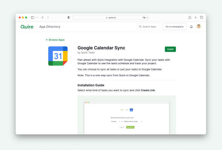 sync with Google Calendar