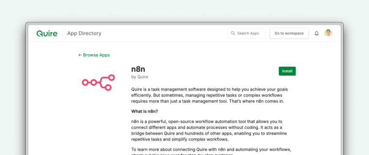 Quire and n8n integration