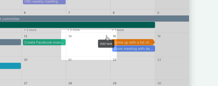 create new tasks in calendar view by double clicking on blank space