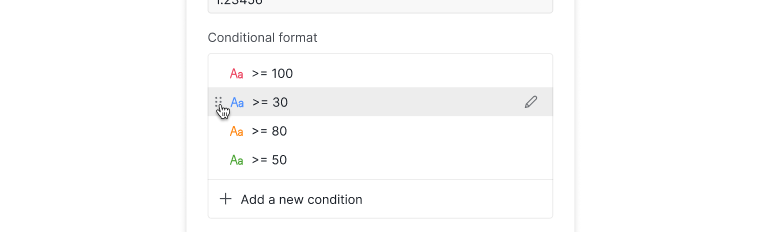 reorder the conditional format