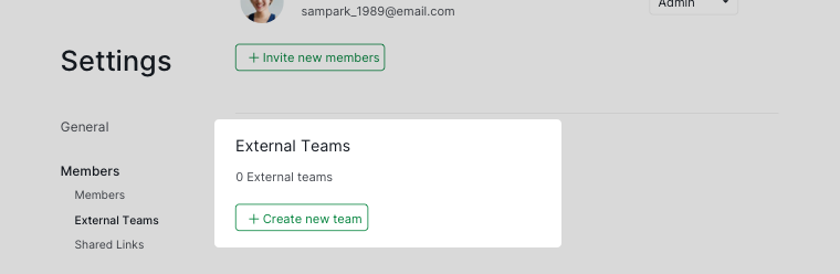 create external team