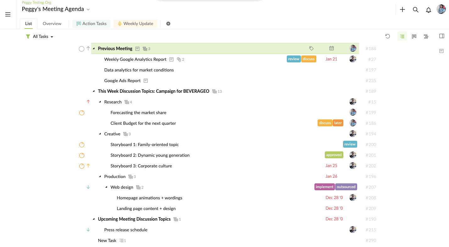 [feedback] add new task in empty column in board view becomes subtask.gif