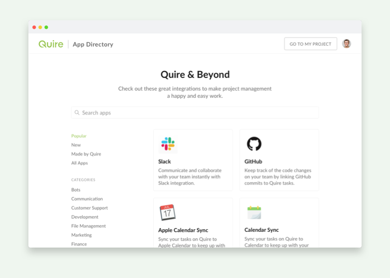 Quire App Directory