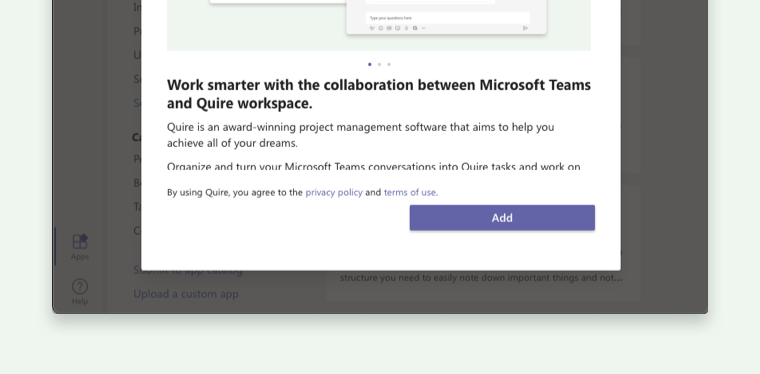 Microsoft Teams Quire