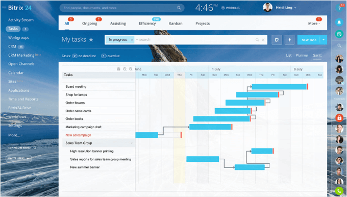 Bitrix24 work management software