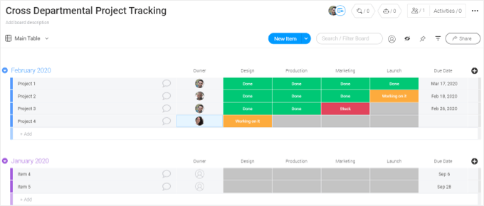 Monday work management software