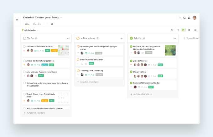 project management software with Kanban board