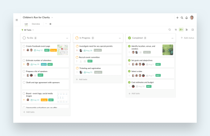 project management software with Kanban board