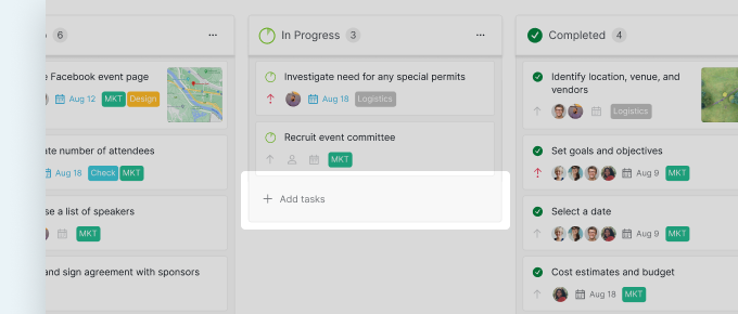 Add task in Kanban