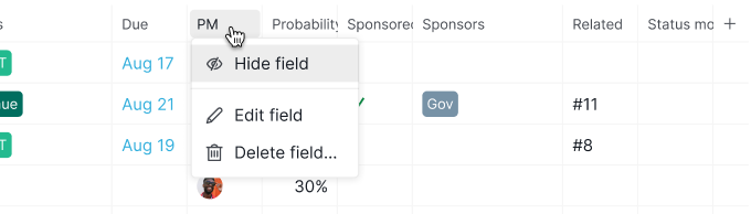 Hide a field in Table View todo_list_table_view