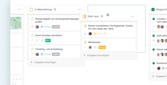 Kanban Board Reposition