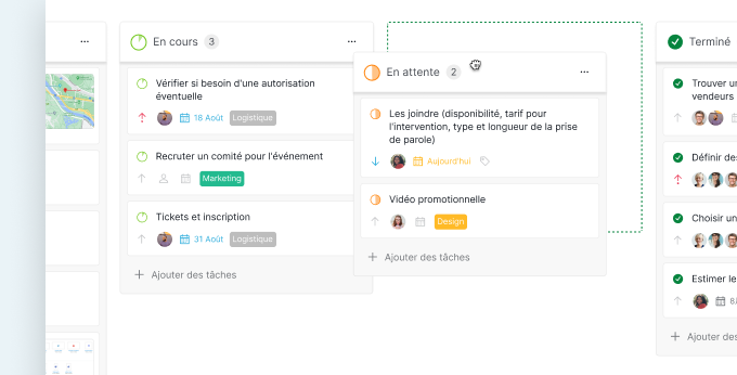 Kanban Board Reposition