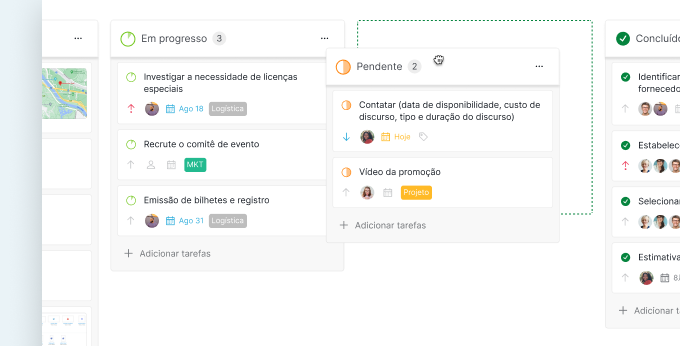 Kanban Board Reposition